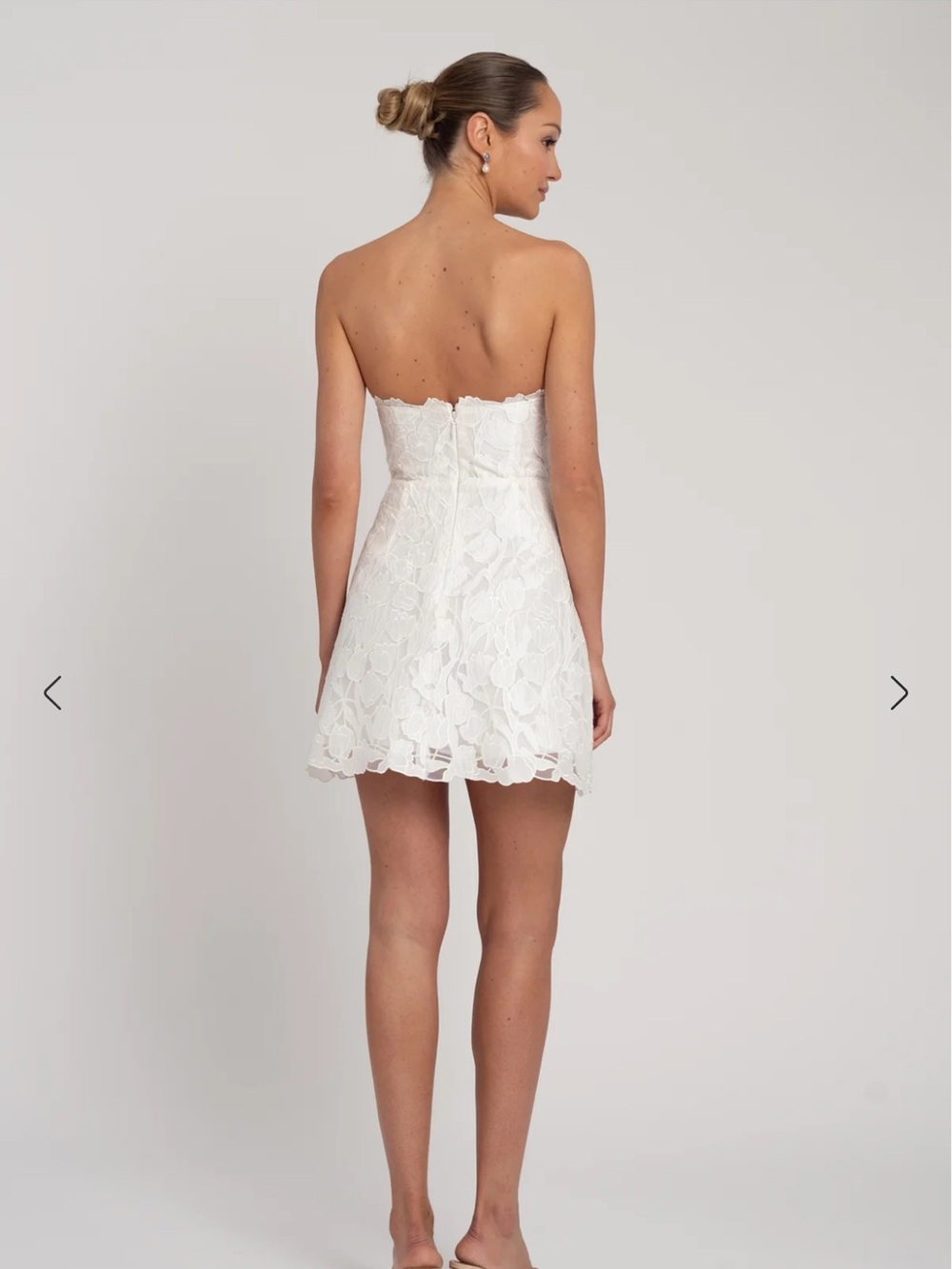 Jenny Yoo Amanda Mini Lace Dress 4 - Picture 2 of 4